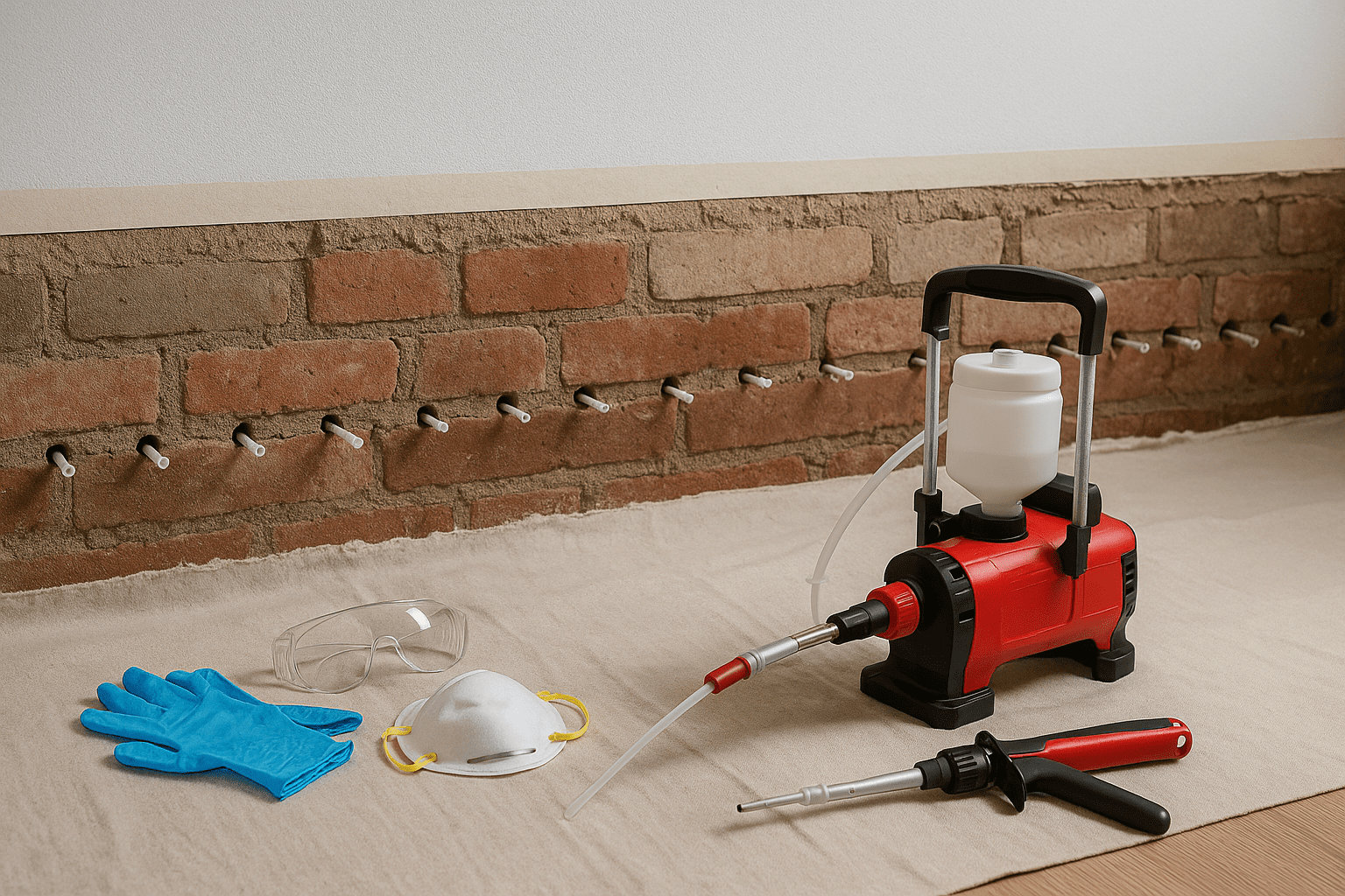 Rising damp treatment